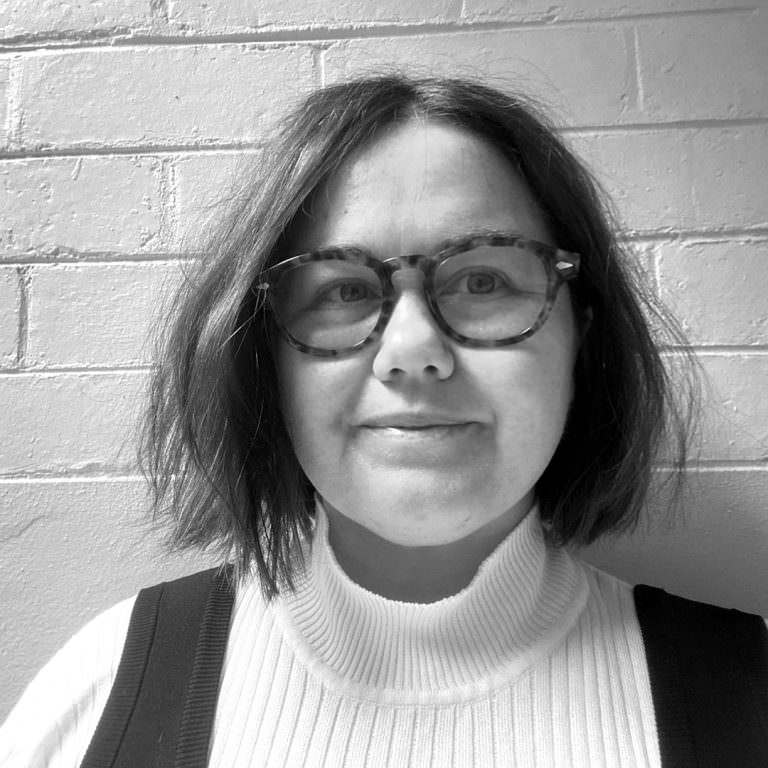 Black and white photo of Associate, Kylie Brown