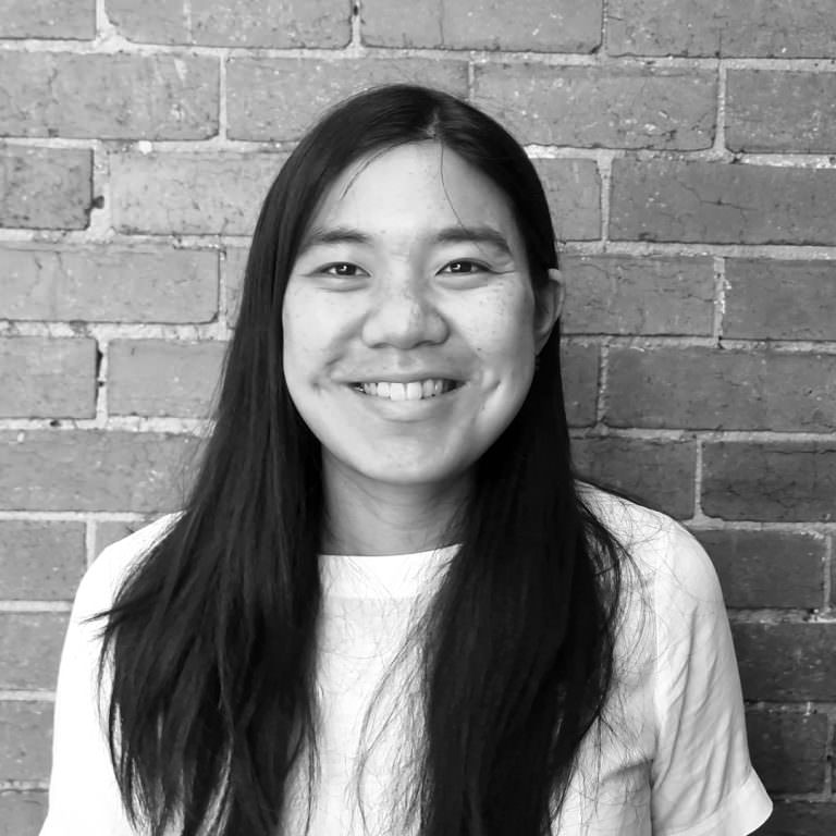 Black and white photo of Associate, Fiona Lew