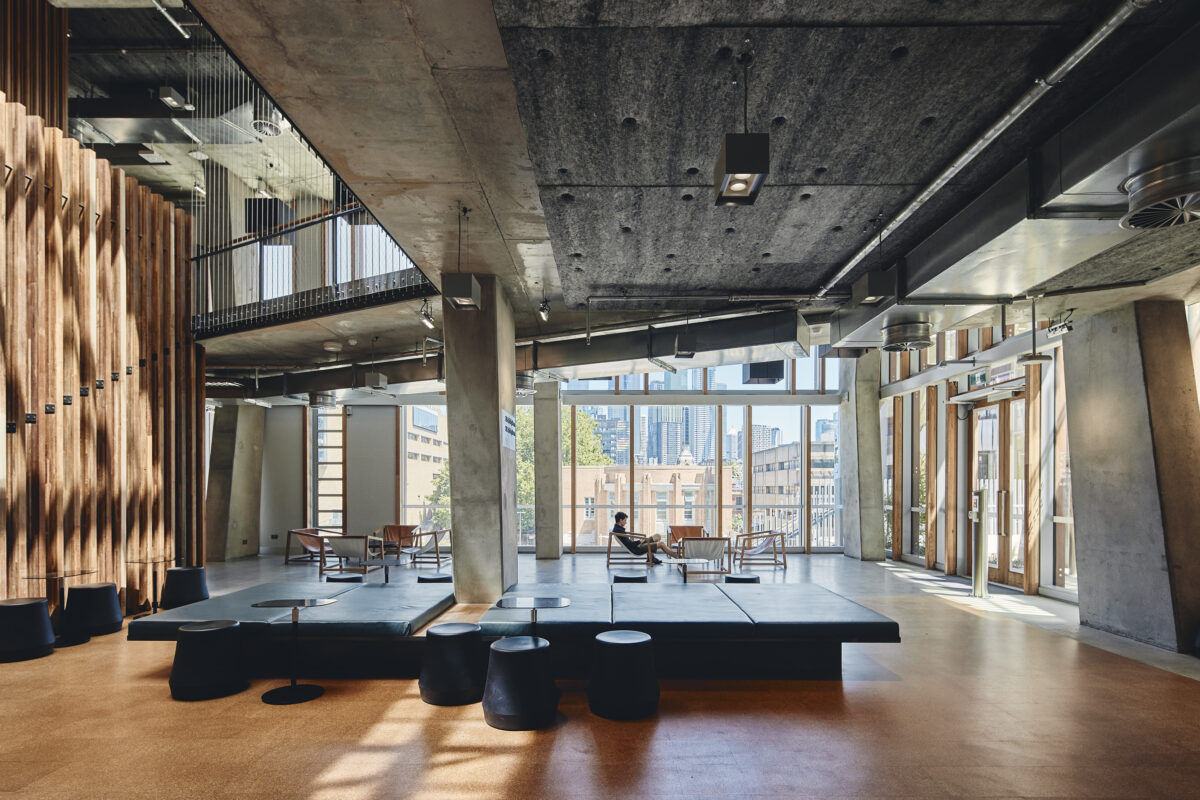 Light-filled interiors perfect for students to hang out in