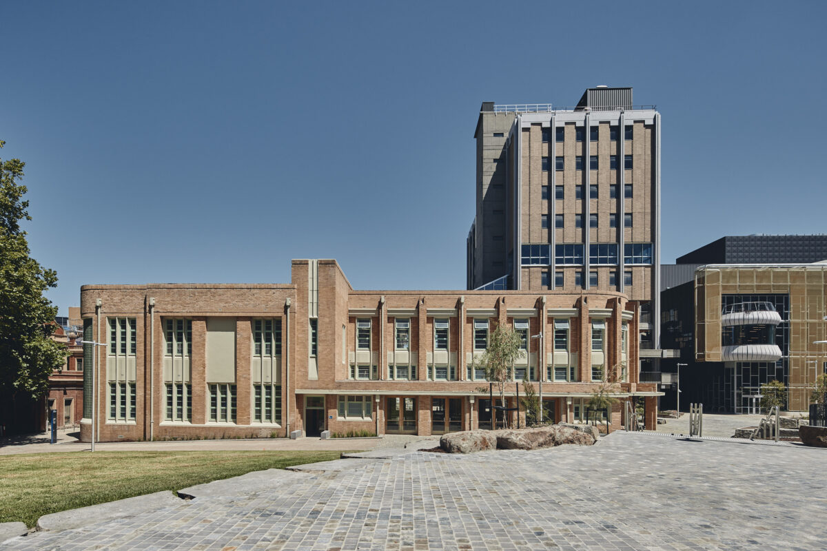 The Frank Tate building is a key heritage building on campus