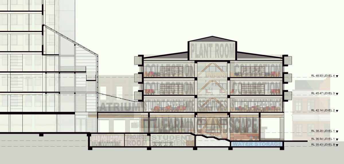 The Eastern Resources Centre repurposes an existing brutalist building and reimagines library services to address the evolving needs of staff and students 